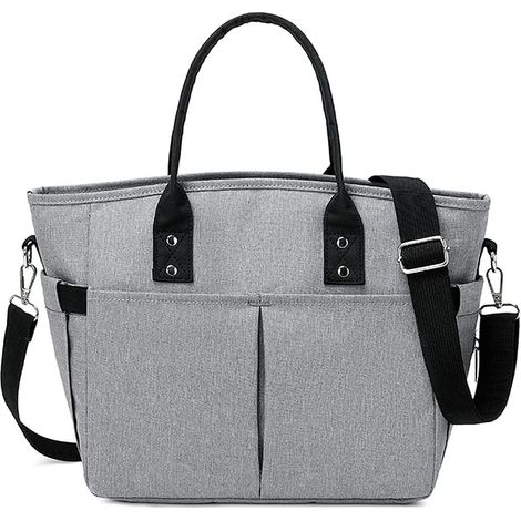 Sac à lunch avec bandoulière Sac isotherme pour le travail École Pliable Zip étanche Sac isotherme Cool Box Sac thermique Sac de pique-nique pour le sport / Pique-nique / Fitness, (1/5)