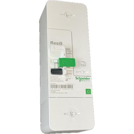 Schneider Electric – Disjoncteur d'abonné monophasé 1P+N 15-30-45A – Non différentiel pour tarif bleu – Protection contre surcharges et court-circuits (1/4)