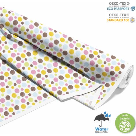 OUTDOOR DEKOSTOFFE OXFORD - Motiv farbige Punkte 3