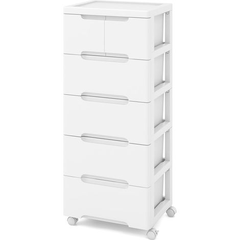 Armoire de rangement a roulettes avec 6 tiroirs en polypropylene pp 227542862 (1/5)