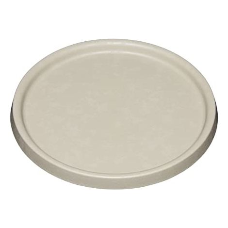 POETIC- SOUCOUPE POT DE FLEURS - SOUCOUPE RONDE D'INTÉRIEUR - SOUCOUPE POT D'EXTÉRIEUR - COLORIS CALCAIRE - 23,2 X H. 1,6 CM - E