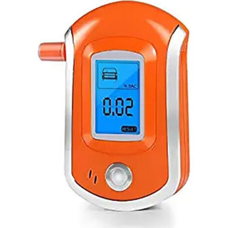 Alcootest Ethylotest Electronique, Ethylotest Portable Professionnel avec écran LED pour Un Usage Personnel et Professionnel (orange, 103 x 65 x 27mm) (1/5)