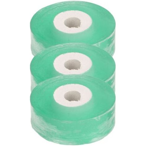 Ruban de greffage professionnel (Lot de 3 rouleaux) Ruban extensible et auto adhésif pour la réparation des plantes et le greffage (arbres fruitiers et fleurs) Vert 2 cm de large (100 m de long) (1/5)