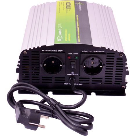 Spannungswandler USV 12V NPS 1000 Watt reiner SINUS UPS Inverter (1/5)