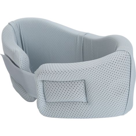 Collier cervical en mousse souple avec trous de ventilation, empêche la tête de tomber, ergonomique, incurvé et offrant un soutien ferme du cou, idéal pour les voyages. (1/5)