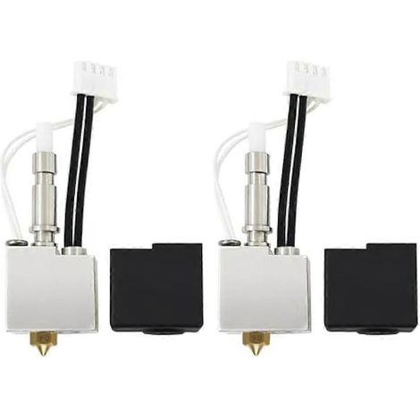 Kobra S1 3D-Drucker-Extruder-Kit (2 Stück) mit 0,4- und 0,6-mm-Düsen, Thermistor, Heizpatrone und thermischer Trennung. (1/5)