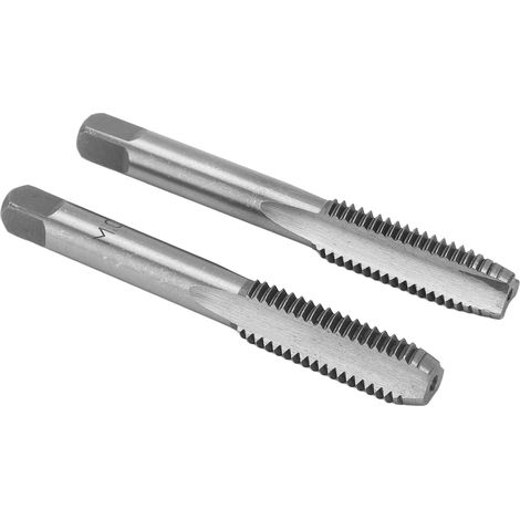 Jeu de 2 tarauds machine HSS M10x1,5, acier rapide, 3 cannelures droites, outil de filetage visserie métrique, précision professionnelle (1/5)