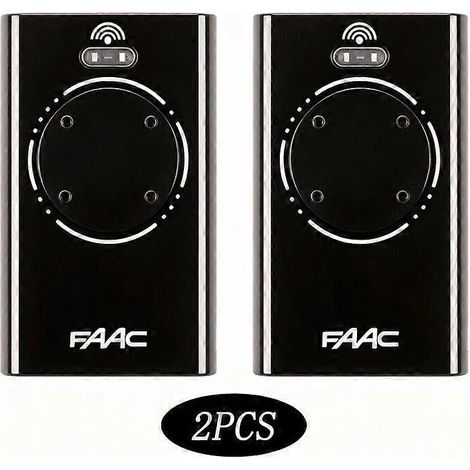Télécommande FAAC XT4 868 SLH noire - Lot de 2 - Noire (1/5)