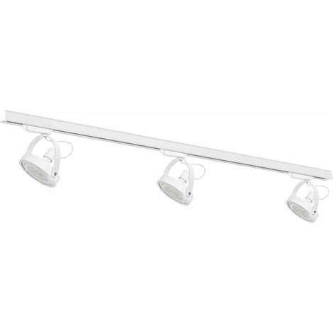 Jeu de 3 barres omnibus Lugar (AR111-GU10) + guide 1,5 m - Blanc (1/5)