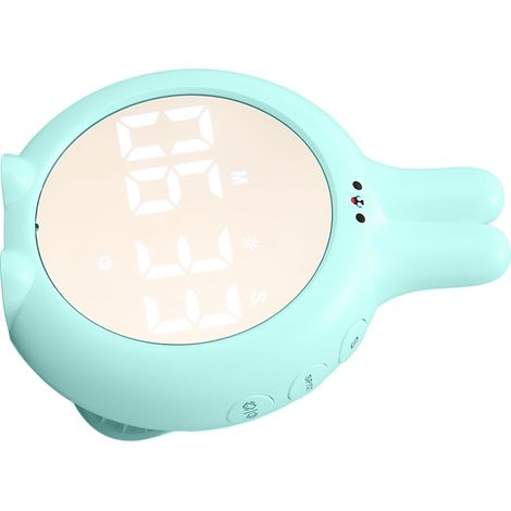 Veilleuse minuteur numérique en forme de lapin mignon, idéale pour les enfants, parfaite pour cuisiner, faire du sport et de l'exercice, couleur bleu ciel. (1/5)