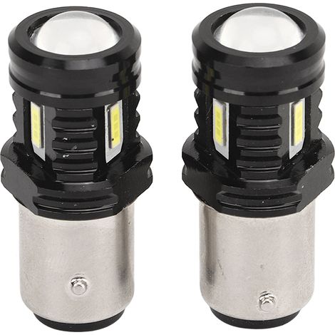 1 Paire d'ampoules LED 1157 120W 3000LM BAY15D pour feux stop/Jour pour voiture SUV Camping-car Camion Blanc 6000K (1/5)