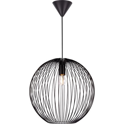 Suspension BERONI 45 Métal Noir, H.43 - IP20 - E27 /Nordlux Intérieur (1/4)