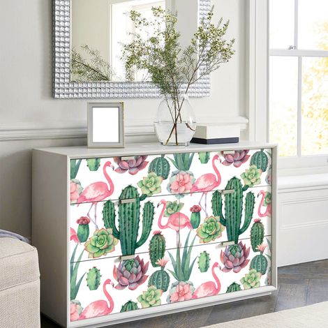 Sticker meuble tropical daisuke 60 x 90 cm (1/5)