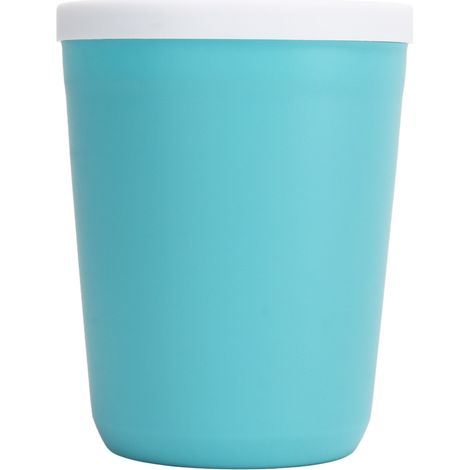 Grifffreier Mixbecher für Granitas, zum Schnellgefrieren, zur Herstellung eigener Fruchtsäfte und Getränke (blau). (1/5)