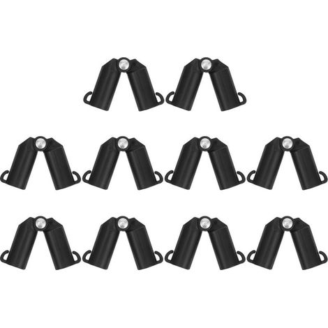Clips Réglables en Plastique pour Tuteurs et Treillis de Jardin, Lot de 10, Connecteurs pour Support de Plantes Grimpantes et Légumes en Extérieur (1/5)