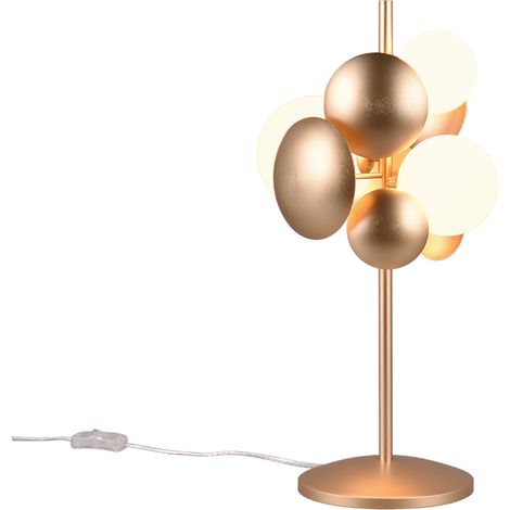 Lampe de table led 3xg9 metal dore verre blanc - trio select - bubble 88830866 88830866 88830866 88830866 88830866 (1/3)