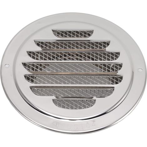 Ej.Life Lüftungsabdeckung 304 Edelstahl Runde Abluftkanal Grillkappe für Küche und Bad Flache Abdeckung aus feinem Metallgitter 160 mm / 6,3 Zoll (1/5)