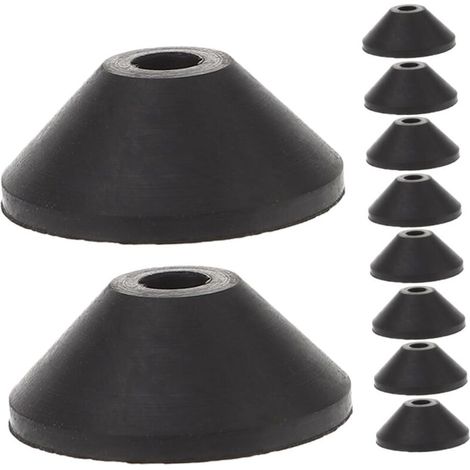 10 Stück konische Gummischeiben für die Toilettenspülkastendichtung, Toilettensitz-Reparaturset, Dichtungsringe für Wassertankzubehör.
