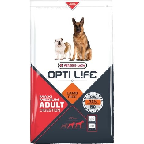 OPTI Life Adult Digestion Croquettes pour Chiens Agneau et Riz 12,5 kg Offre exclusive (1/3)