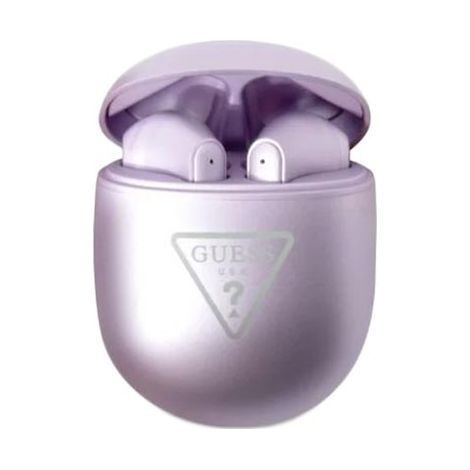 GUESS Wireless Bluetooth Headset Triangle Logo Purple, GUTWST82TRU, Universal