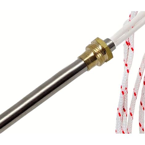 INDUSTRIAL Bougie Allumage Poele à Granulés Resistance Poele Pellets Longueur: 150 mm Raccord 3/8’’ Diamètre: 10 mm Puissance: 280 W Tension: 220 V Chaleur Rapide