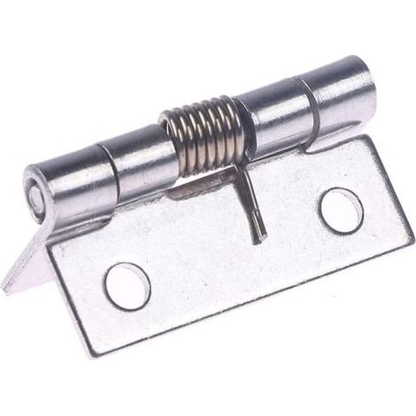 Charnières pour portes d'armoires 1 pièces 2 pouces de Long en acier inoxydable charnière à fermeture automatique coin ressort tirer porte charnière meubles armoire réparation matériel fournitures (1/4)