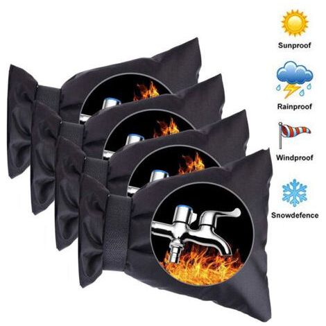 BUNTHAUS Faucet protector,Housse de Protection Robinet Extérieur,Protection Robinet Extérieur,Couverture Isotherme Thermique Anti-Gel/Neige/Pluie/Givre/Froid, pour Robinet de Jardin et Extérieur (Noir