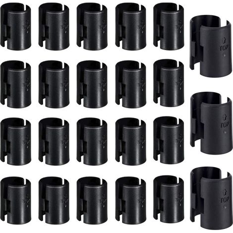 Clips de tablette en fil métallique - Paquets de 120 Paquets de 60 paires Clips de verrouillage pour tablette en fil de fer noir