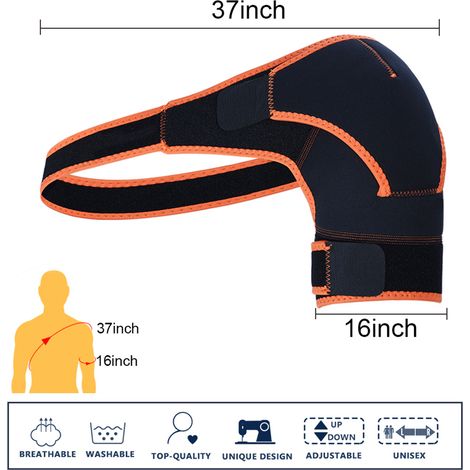 Sangle de Compression d'Épaule Ajustable pour Musculation et Récupération - Support Articulaire Sportif (1/4)