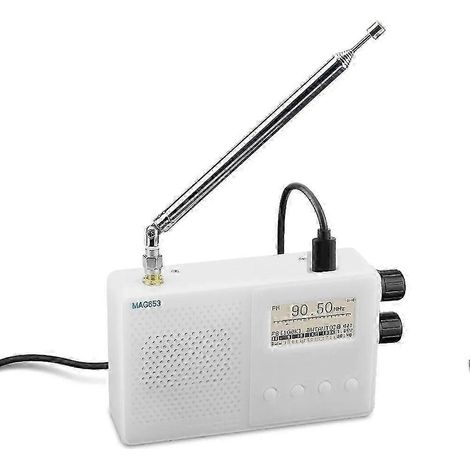 Radio mini rechargeable à bande complète TEF6686 avec récepteur FMLWMWSW et écran de 1,8 pouce QAQ (1/5)