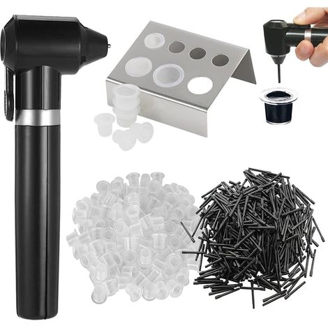 Mélangeur de Pigments encre Agitateur Électrique 100 Bâtons de Mélange 100 Tatouage Encre Cups Support en Acier Inoxydable (1/5)