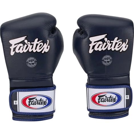 Guantes de boxeo Fairtex estilo mexicano, azules, 14 oz. (1/4)
