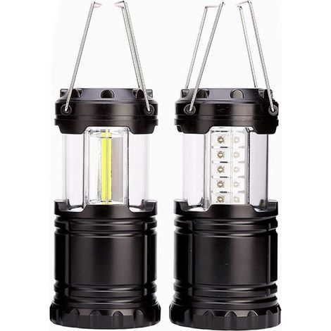 2 Stück faltbare Notbeleuchtung, tragbare Außenlaternen, wasserdichte Lampe-Crezuo