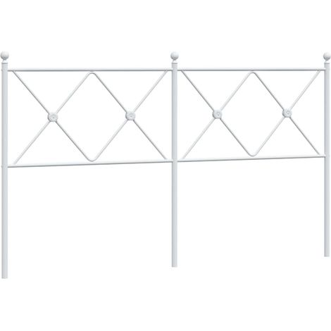 Maison Exclusive - Cabecero de repuesto de metal blanco 150 cm