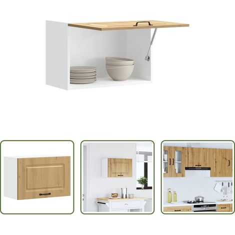 vidaXL Wandregal -  Küchen-Hängeschrank Kalmar Artisan-Eiche Holzwerkstoff (1/5)