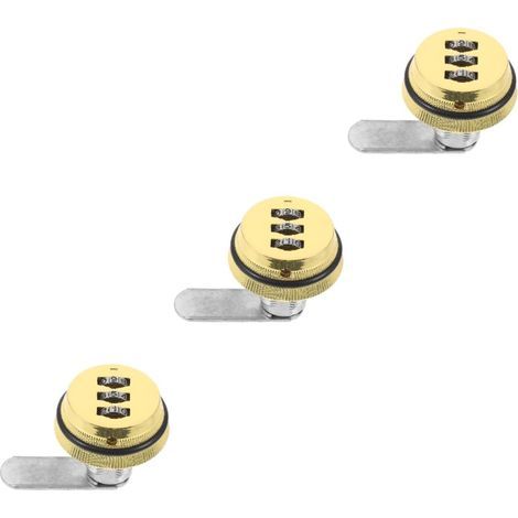 Ensemble de 3 cadenas à combinaison génériques pour armoires métalliqu