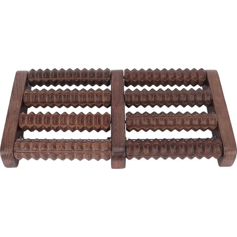 Rouleau de massage pieds en bois acupression relaxation musculaire outil anti-fasciite plantaire douleur voûte plantaire (1/5)