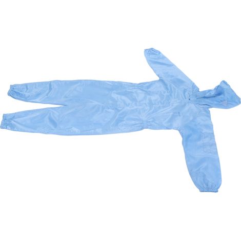 Combinaison de protection anti-statique unisexe avec capuche bleu XL en polyester, vestes anti-poussière pour atelier SMT ESD (1/5)