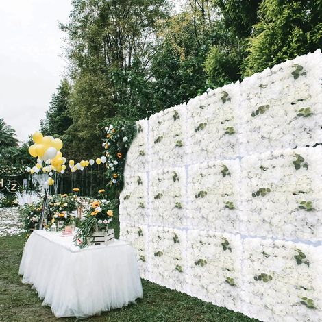 12 Stück Satz künstliche 3D-Blumenwand zur Dekoration von Hochzeitsparten und Veranstaltungen, 40  60  24cm (1/5)