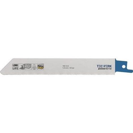TECWERK Säbelsägeblatt L.300mm B.22mm TPI 8/10 3,2/2,5mm 5 St./Karte TW (1/2)