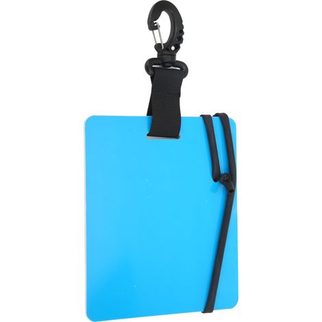 Ardoise de plongée étanche compacte 127x153mm avec stylet - Planche à écrire sous-marine pour plongeurs (1/5)
