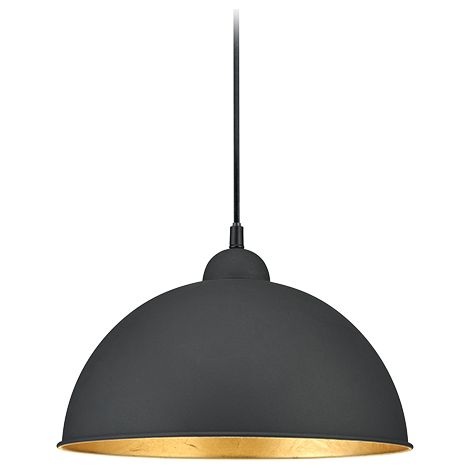 Lampada Sospensione Interno A++ Metallo Nero interno Oro Duoline GD Trio (1/2)