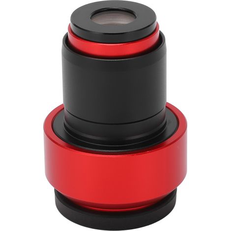 Mikroskopokular, Augenlinse, hoher Punkt, einstellbare Sichtbarkeit, 30-mm-Anschluss, rot (1/5)