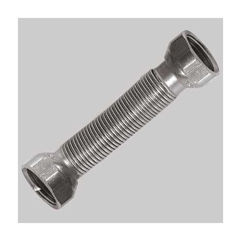 FLESSIBILE INOX PER ACQUA RIDOTTO FF  1/2 x 3/4 130x220 mm     MADE IN ITALY
