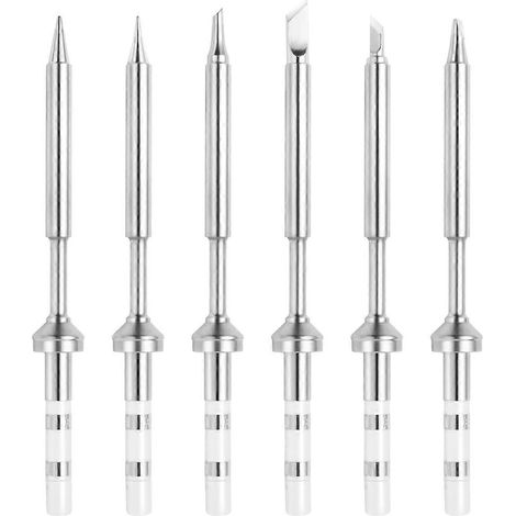 Lot de 6 pointes de rechange pour fer à souder Pinecil TS100, mini portable (1/5)