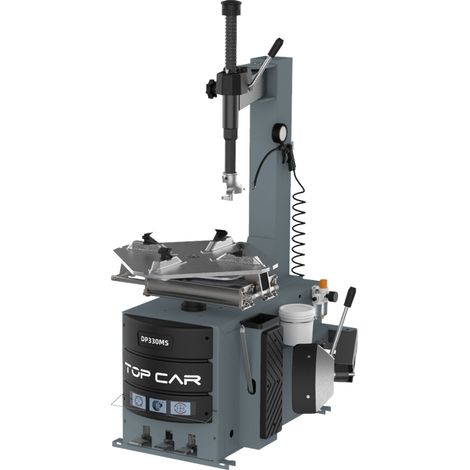 Topcar – Machine démonte pneu semi-automatique 220V DP330MS – Vérin de détalonnage 2700 kg – Capacité 12" à 26" – Moteur 1,1 kW