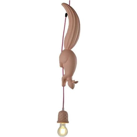 Suspension LED moderne en résine, motif écureuil nordique, pour chambre d'enfant, style industriel. (1/4)