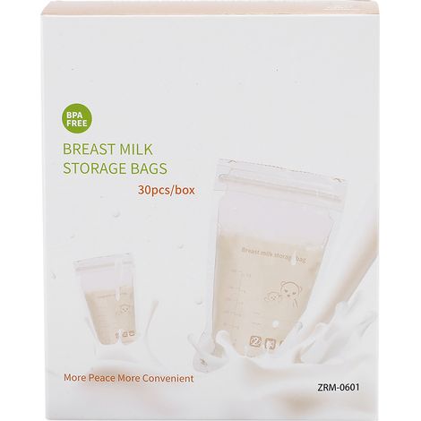 30 sachets de conservation de lait maternel 220ml, jetables, anti-fuite, grande capacité, pour maman allaitante (1/5)