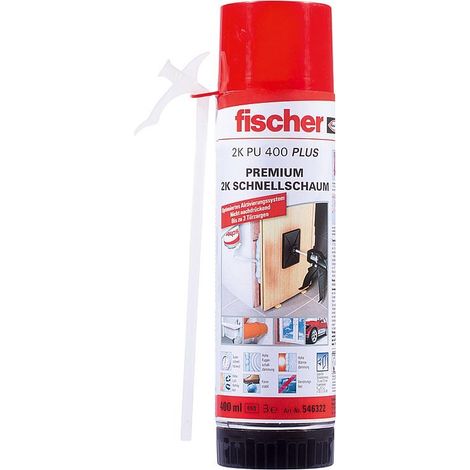 Mousse de montage rapide Fischer 2K, PU 400 Plus