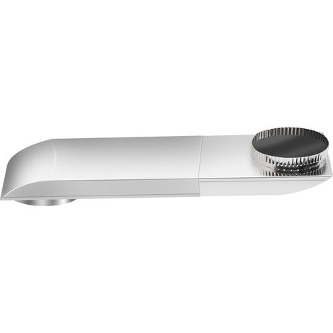 Raccord de sortie sèche-linge 4 pouces tuyau acier inox 304 télescopique réglable 24,1-36,8 cm pour espaces réduits + ruban alu (1/5)